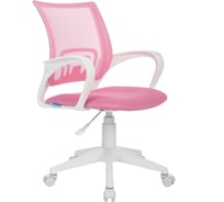 Кресло оператора Helmi HL-M95 R (W695) Airy, спинка сетка розовая/сиденье ткань TW розовая, пиастра, пластик белый 348717