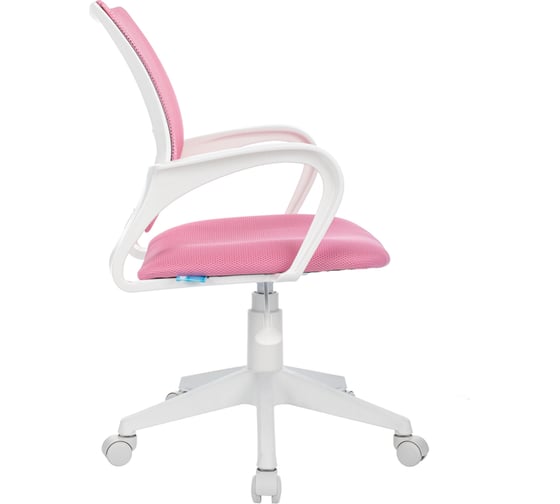 Кресло оператора Helmi HL-M95 R (W695) Airy, спинка сетка розовая/сиденье ткань TW розовая, пиастра, пластик белый 348717
