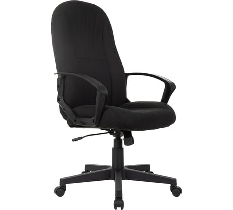 Кресло руководителя Helmi HL-E98, ткань черная, пластик, механизм качания 368522