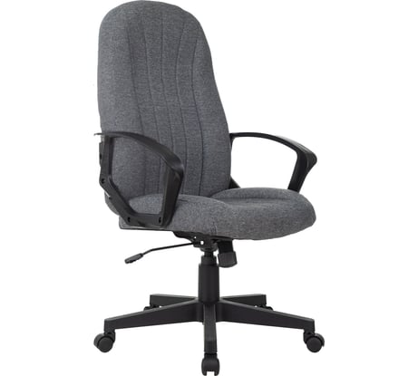 Кресло руководителя Helmi HL-E98, ткань серая, пластик, механизм качания 368523