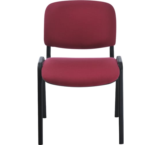 Стул Helmi HL-F01 Изо, каркас черный, обивка ткань бордовая 359852