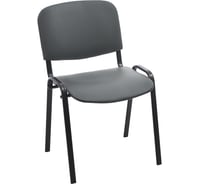 Стул Helmi HL-F01 Изо, каркас черный, обивка кожзам серый 359862