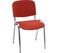 Стул Helmi HL-F01 Изо, каркас хром, обивка ткань красная с черным 359857