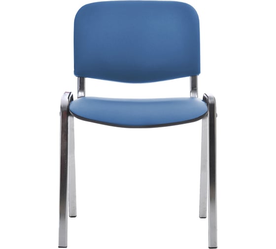 Стул Helmi HL-F01 Изо, каркас хром, обивка кожзам синий 359860