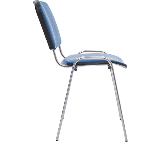 Стул Helmi HL-F01 Изо, каркас хром, обивка кожзам синий 359860