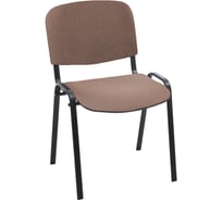 Стул Helmi HL-F01 Изо каркас черный, обивка ткань бежевая с коричневым 359856