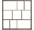Стеллаж Comfort Avenue Алиса Дуб Коми WAR36E4CS110110FU1086EMP 2