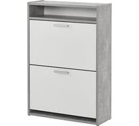 Обувница Венталл Арт К-2 бетон/белый Ven_00679