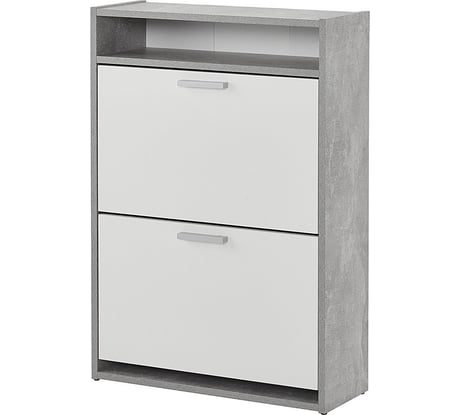 Обувница Венталл Арт К-2 бетон/белый Ven_00679