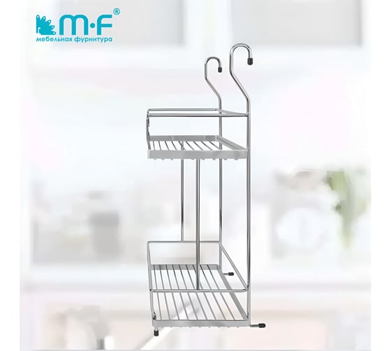 Двойная полка MF CWJ216B-3 ALBA 280x180x405 мм, хром 48321v