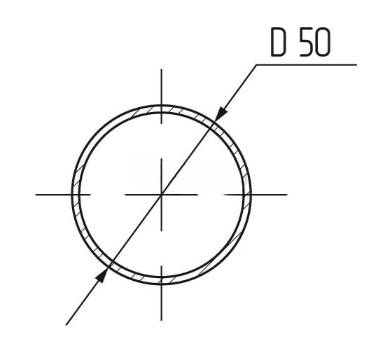 Труба STARFIX d50x3000x0,8 мм, круглая, хром SMF-9580