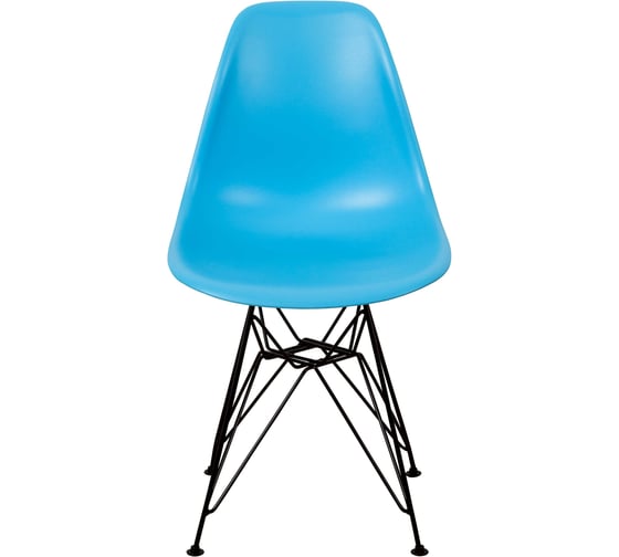 Комплект стульев пластиковых DERSTUHL 2 шт Black Eames, голубой, DSL03.008.2