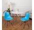 Комплект стульев пластиковых DERSTUHL 2 шт Black Eames, голубой, DSL03.008.2 2