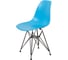 Комплект стульев пластиковых DERSTUHL 2 шт Black Eames, голубой, DSL03.008.2 3
