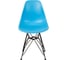 Комплект стульев пластиковых DERSTUHL 4 шт Black Eames, голубой, DSL03.008.4 4