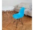 Комплект стульев пластиковых DERSTUHL 4 шт Black Eames, голубой, DSL03.008.4 7