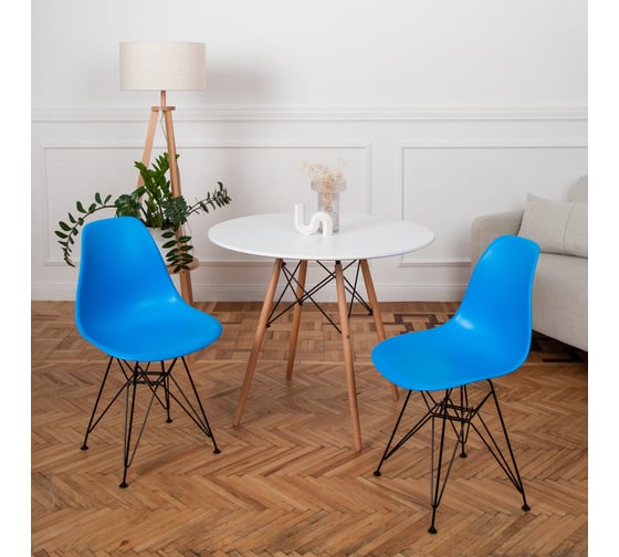 Стул DERSTUHL Black Eames, синий, комплект 2 шт DSL03.007.2
