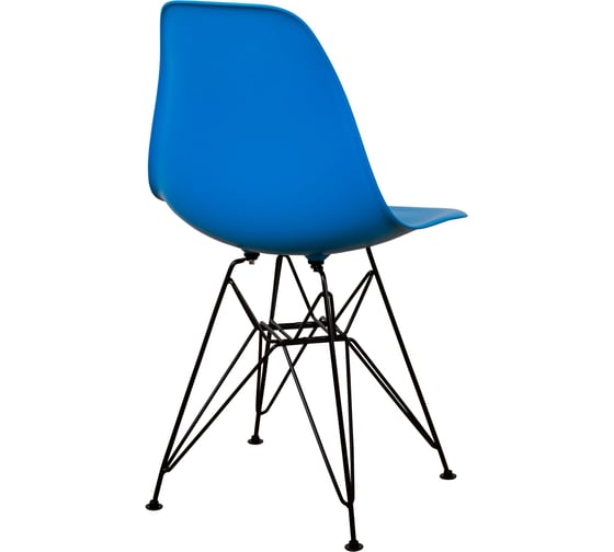 Комплект стульев пластиковых DERSTUHL 4 шт Black Eames, синий, DSL03.007.4