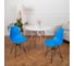 Комплект стульев пластиковых DERSTUHL 4 шт Black Eames, синий, DSL03.007.4 2