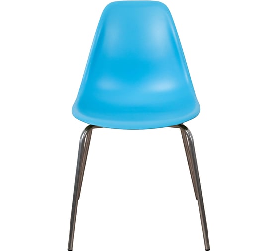 Комплект стульев пластиковых DERSTUHL 2 шт Elegant Chrom Eames, Голубой, DSL028.008.2