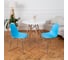 Комплект стульев пластиковых DERSTUHL 2 шт Elegant Chrom Eames, Голубой, DSL028.008.2 2