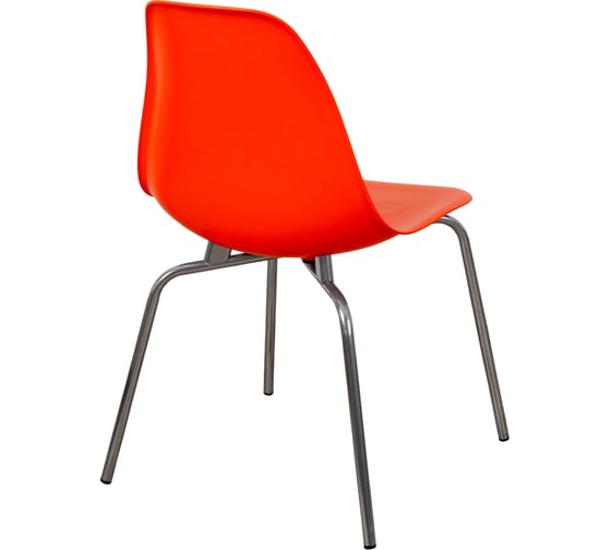 Комплект стульев пластиковых DERSTUHL 2 шт Elegant Chrom Eames, Оранжевый, DSL028.005.2