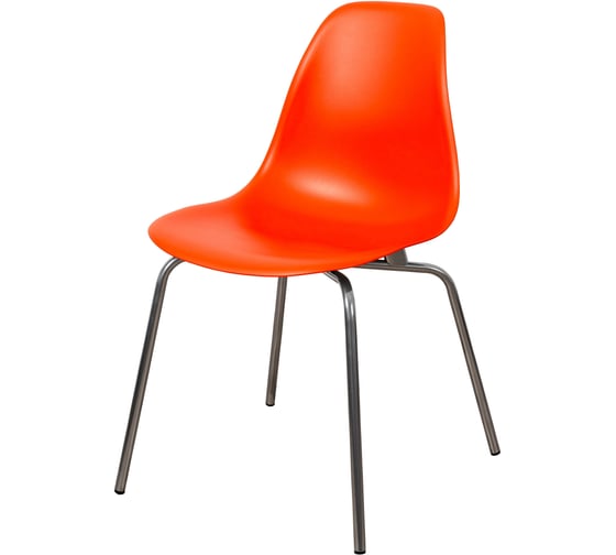 Стулья DERSTUHL Elegant Chrom Eames, оранжевый, 4 шт DSL028.005.4 1