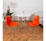 Комплект стульев пластиковых DERSTUHL 4 шт Elegant Chrom Eames, Оранжевый, DSL028.005.4 2