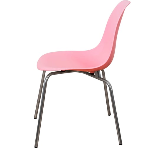 Комплект стульев пластиковых DERSTUHL 4 шт Elegant Chrom Eames, Розовый, DSL028.015.4