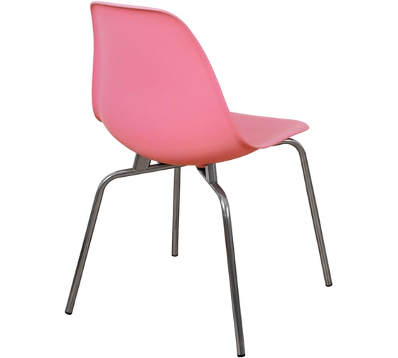 Комплект стульев пластиковых DERSTUHL 4 шт Elegant Chrom Eames, Розовый, DSL028.015.4