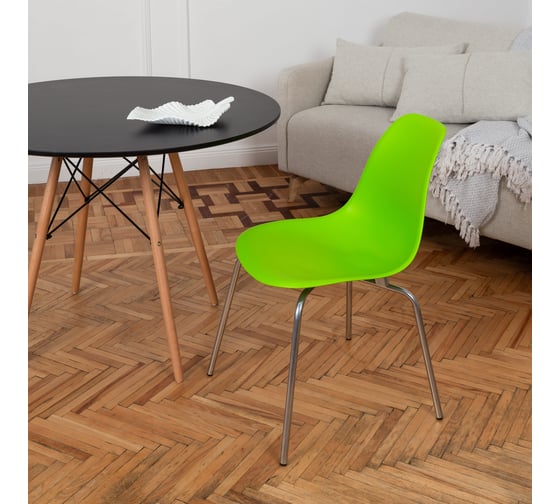 Стул пластиковый DERSTUHL Elegant Chrom Eames, Салатовый DSL028.012