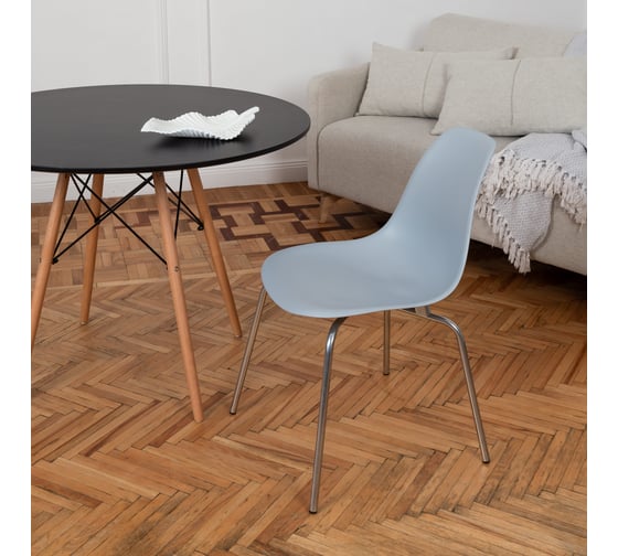 Стул пластиковый DERSTUHL Elegant Chrom Eames, Светло-серый DSL028.002