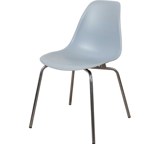 Комплект стульев пластиковых DERSTUHL 2 шт Elegant Chrom Eames, Светло-серый, DSL028.002.2