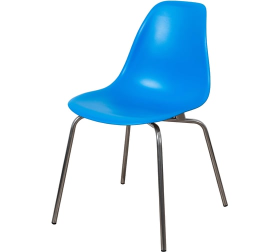 Комплект стульев пластиковых DERSTUHL 2 шт Elegant Chrom Eames, Синий, DSL028.007.2