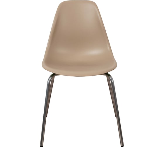 Стул пластиковый DERSTUHL Elegant Chrom Eames, Темно-бежевый DSL028.013