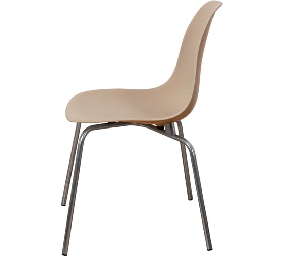 Стул пластиковый DERSTUHL Elegant Chrom Eames, Темно-бежевый DSL028.013