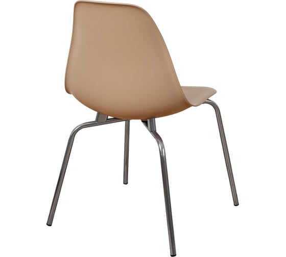Стул пластиковый DERSTUHL Elegant Chrom Eames, Темно-бежевый DSL028.013