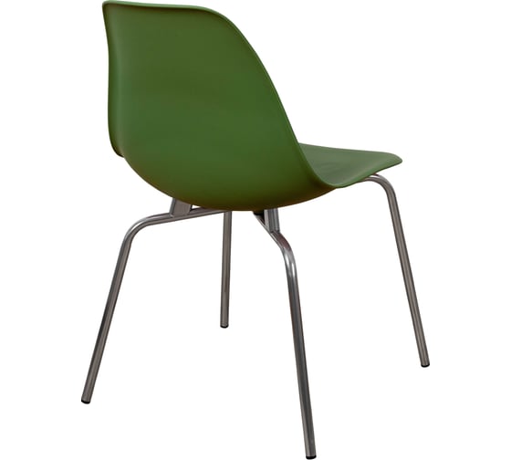Комплект стульев пластиковых DERSTUHL 4 шт Elegant Chrom Eames, Темно-зеленый, DSL028.016.4