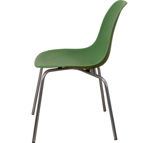 Стул пластиковый DERSTUHL Elegant Chrom Eames, Темно-зеленый DSL028.016