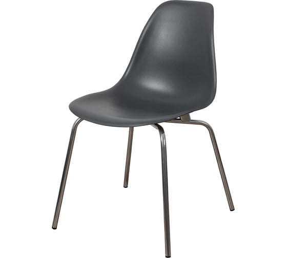 Стулья DERSTUHL Elegant Chrom Eames, темно-серый, 2 шт DSL028.003.2 1