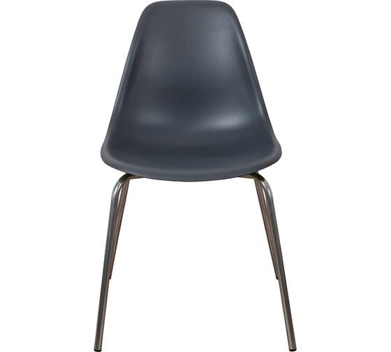 Комплект стульев пластиковых DERSTUHL 2 шт Elegant Chrom Eames, Темно-серый, DSL028.003.2