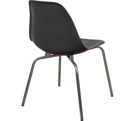 Комплект стульев пластиковых DERSTUHL 2 шт Elegant Chrom Eames, Темно-серый, DSL028.003.2
