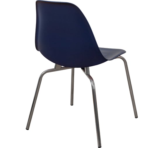 Комплект стульев пластиковых DERSTUHL 2 шт Elegant Chrom Eames, Темно-синий, DSL028.017.2