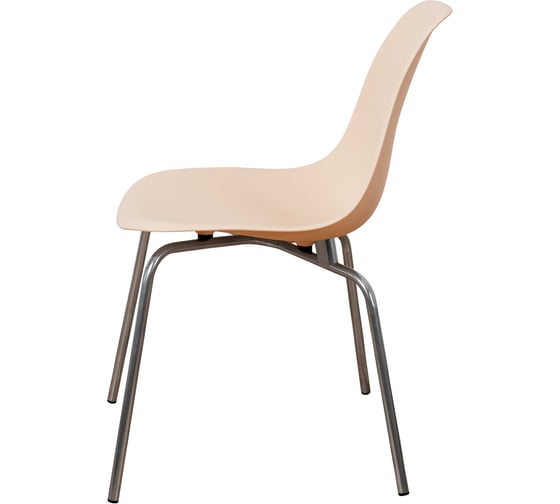 Комплект стульев пластиковых DERSTUHL 4 шт Elegant Chrom Eames, Теплый бежевый, DSL028.014.4