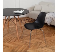 Комплект стульев пластиковых DERSTUHL 2 шт Elegant Chrom Eames, Черный, DSL028.010.2