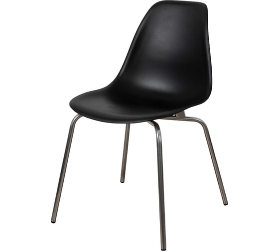 Комплект стульев пластиковых DERSTUHL 2 шт Elegant Chrom Eames, Черный, DSL028.010.2 1