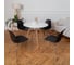 Комплект стульев пластиковых DERSTUHL 4 шт Elegant Chrom Eames, Черный, DSL028.010.4 2