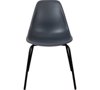 Комплект стульев пластиковых DERSTUHL 4 шт Elegant Black Eames,Темно-серый, DSL038.003.4