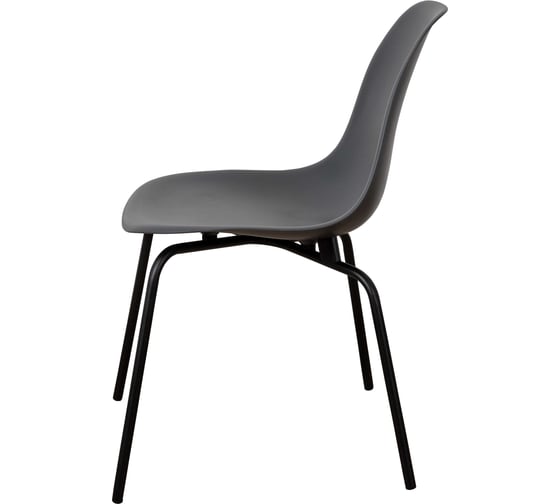 Стул пластиковый DERSTUHL Elegant Black Eames, Темно-серый DSL038.003