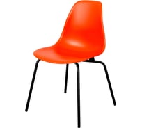 Комплект стульев пластиковых DERSTUHL 4 шт Elegant Black Eames, Оранжевый, DSL038.005.4
